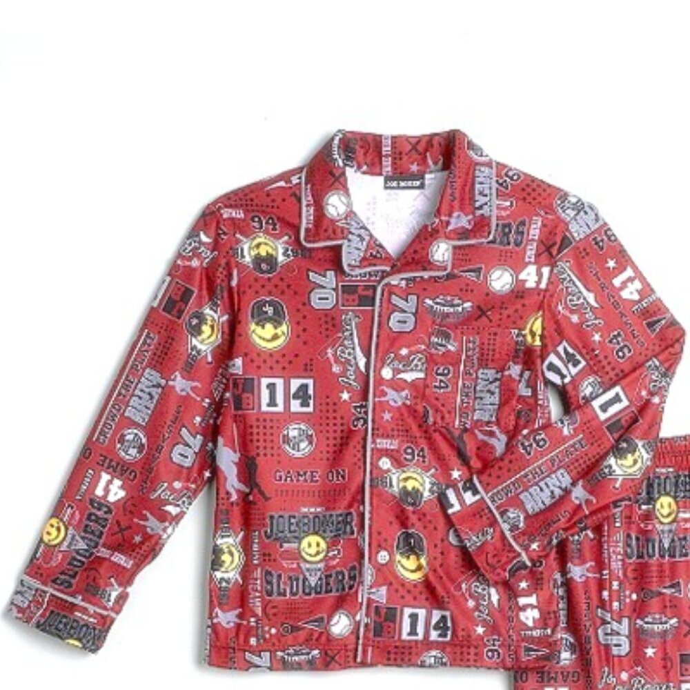 JOE BOXER Pajama Pant Set 2-PC Sleepwear GAME ON Boys JB Sleep Set 4/5 (XS) VTG - Picture 4 of 4
